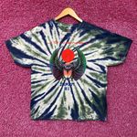 Journey Japan 81 Tour Scarab Beetle Blue and Green Tie Dye Graphic T-Shirt Large Photo 0