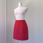 XOXO Solid Red A-Line Mini Skirt Photo 3