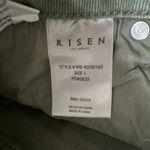 Women's Willow Boutique x Risen Distressed Large‎ High Rise Olive Denim Short Green Photo 10