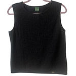 Geiger sweater vest black with subtle gold pattern sz 42 /large Photo 0