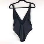 Good American  Lounge One-Piece Swimsuit V Neck Low Back Black 5 US 2XL Photo 1