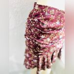 Veronica Beard  Silk Taras Merlot Multi Floral Mini Skirt 8 Photo 6