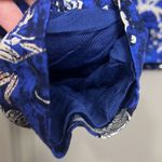 Jaase  Boho Floral Cropped Blue Zipper Jacket EUC Photo 9