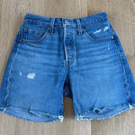 Levi's Levi’s 501 Denim Shorts Distressed Cut Off Size 25 Blue Photo 0