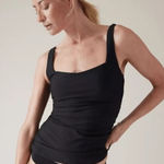 Athleta SQUARE NECK BRA CUP TANKINI BLACK SIZE 34 B / C NWT Photo 0