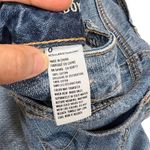 American Eagle  Womens Boy Crop Jeans 0 Buttonfly Stretch Blue Denim Distressed Photo 3