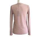 Gibsonlook Top Shirt Mauve Waffle Weave V-Neck Long Sleeve Casual Top Small NEW Photo 5