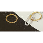 Boutique Sparkling Yellow Gold Plated 925 Margarita Chain‎ Flexible Ring, Sz 6.5 Photo 4