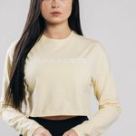 Alphalete Women’s Performance Outlined LS Crop - Sea Salt , Size XS Photo 0