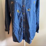 Looney Tunes: tweety bird jean button up top Blue Size L Photo 5