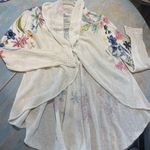 Anthropologie NWOT RARE Knitted Knotted Cardigan Fleur des Champs Linen Sz Small Photo 0