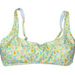 Aerie  Pastel Floral Scoop Neck Bikini Top Photo 0