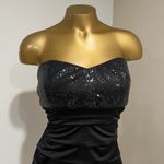 Speechless Women's Black Sequin Ruched Party Cocktail Mini Dress Juniors Size 9 Photo 2