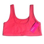 Terez  Sports Yoga Bra Pink Scoop Neck Light Impact Support Lounge XL NWT $75 Photo 0