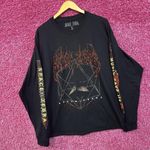 Space Zebra Music Saves Us Long Sleeve black T-Shirt XL Photo 2