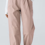 Halara NWT  Jogger ankle Pants. Pink. Size M. Elastic waist/ankle. Cotton Photo 0
