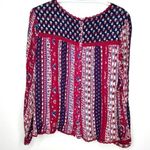 Anthropologie Maeve Gretchen Patchwork Paisley Western Boho Long Sleeve Photo 5