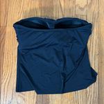 Vince Camuto Standard Draped Bandini Top Bikini Black Small NWOT Photo 4