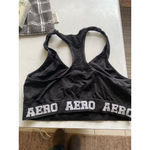 Women's AERO Black & White Sports Bra S Photo 2