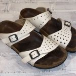 Birkenstock Birkis Freeport White Double Strap Perforated Sandals Photo 1