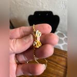 Kate Spade  Pink and Gold Bow Necklace gold tone with pink enamel bow feminine Photo 7