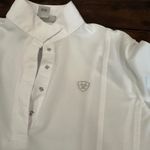 Ariat Pro Series Womens White Long Sleeve Riding Polo Shirt Top Size S Photo 1