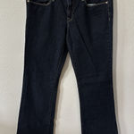 Gap  1969 Women's Size 12/31R Sexy‎ Boot Cut Blue Denim Jeans Dark Wash 5 Pocket Photo 0