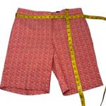 Mario Serrani Italy Red White Print Bermuda Shorts Women’s Size 6 NWT Photo 5
