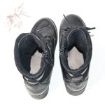 Dromedaris Kara Velvet Black Leather Boots Side Zip Floral 39 Boho Comfy $245 Size 8.5 Photo 3