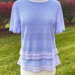 Banana Republic  OPAL LILAC LAVENDER CROCHET BLOUSE Photo 2
