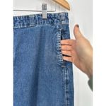 Old Navy Vintage Y2K  Denim Jean Skirt Size 14 Maxi Straight Cut Cotton Side Slit Photo 2