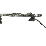 Lg Vtg 835 Silver Euro Silver w/ Marcasite Italian Gondola Openwork Pin/Brooch Photo 3