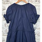 ALC Frank A.L.C. Odin Poplin Midi Asymmetric Cotton Dress Maritime Navy Blue Size 8 NWT Photo 12