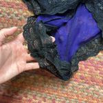 80s VTG VS PURPLE & BLACK LACE ONE PIECE BODYSUIT Photo 3