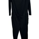 Fabletics "Tess" Black Off The Shoulder Lounge Causal Jumpsuit Sz XS Photo 1