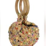 Sand Blossom Wristlet Bag Retailed for 98.00 Gold Photo 0
