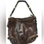 Tasche Y2K brown leather hobo shoulder bag Photo 0