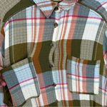 Anthropologie Pilcro  Plaid Side Slit Maxi Tunic Buttondown Womens M Photo 6