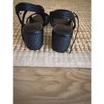 Schutz  Karima Black Braided Block Heel Sandals Women’s 7B Strappy Buckle Shoes Photo 2