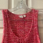 Gap  Pink Crochet Knit Scoop Neck Sleeveless Tank XS Photo 2
