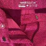 Nike Golf Dri Fit Tour Performance Polka Dots Fuschia Pink Stretch Shorts Size 4 Photo 1