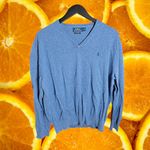 Ralph Lauren Polo  Women's‎ Pima Cotton Long Sleeve V-Neck Sweater Size L Photo 1