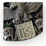 Harley Davidson Vintage: x Harmony Designs ©️1989 ☻ Eagle Rose Metal Belt Buckle Photo 1