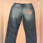 Vanilla Star Jeans Women's Blue Jeans with Embroidered Details Photo 7