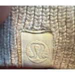 Lululemon Women Merino Wool-Blend Ribbed Crewneck Sweater Size 8 White Opal R1-2 Photo 2