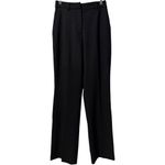 Quince NWT  Italian Wool Tailored Straight Leg Pants Black Trousers Size 0 Photo 5
