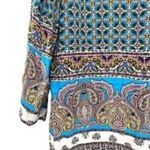 Chico's Chico’s Patchwork Linen Kimono Duster Jacket Photo 11