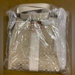 Coach NWT  Signature North/South Crossbody khaki, ivory snake and silver Photo 2