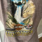 Harley Davidson  V Neck Yellowstone Graphic Tee Top Size Large Lightweight Biker Photo 3