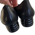 EUC VAN ELi Leather Low Heels Black Size 5.5 Photo 5